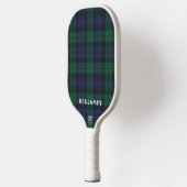 Plaid Classic Rustic Grün Tartan Custom Pickleball Schläger (Links)