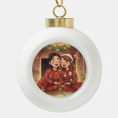 Plaid Cozy Christmas Ornament | Rustic Holiday (Vorderseite)