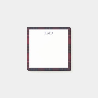 Plaid Elegant Notes Post-it Klebezettel