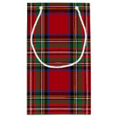 Plaid Elegant Rustic Clan Stewart Tartan Kleine Geschenktüte (Rückseite)
