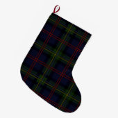 Plaid Elegant Rustic Holiday Tartan Großer Weihnachtsstrumpf (Vorderansicht (hängend))