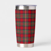 Plaid Elegant Rustic Stewart Tartan Thermobecher (Links)