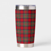 Plaid Elegant Rustic Stewart Tartan Thermobecher (Rückseite)