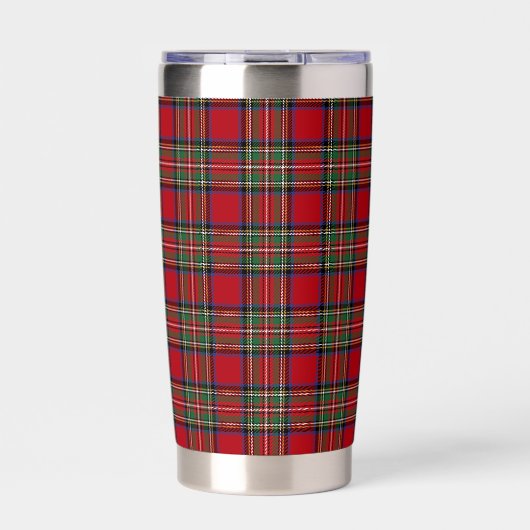 Plaid Elegant Rustic Stewart Tartan Thermobecher (Vorderseite)