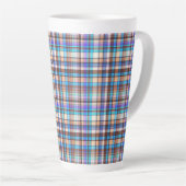 Plaid Fabric Checkered Print Pattern-57688 Milchtasse (Rechte Ecke)