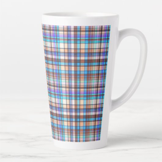 Plaid Fabric Checkered Print Pattern-57688 Milchtasse (Rechts)