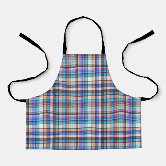 Plaid Fabric Checkered Print Pattern-57688 Schürze (Vorderseite)