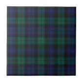 Plaid Festive Classic Rustic Green Tartan Fliese (Vorderseite)