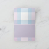 Plaid-Gelbe Gummipastellente Dankeskarte (Innenseite)