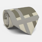 Plaid gray and cream krawatte (Gerollt)