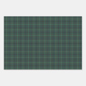 Plaid Green Blue Tartan Holiday Geschenkpapier Set (Vorderseite 2)