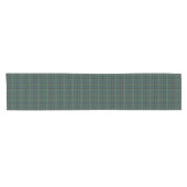 Plaid Green Blue Tartan Traditional Style Kurzer Tischläufer (Horizontal)