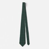 Plaid Green Blue Tartan Traditional Style Neck Tie Krawatte (Vorderseite)