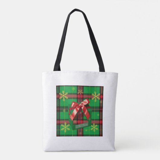 Plaid Holiday Treasure Holder Tasche (Rückseite)