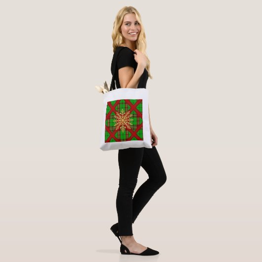 Plaid Holiday Treasure Holder Tasche (Am Model)