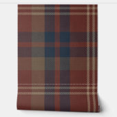 Plaid in Ruby Red and Navy Blue Tapete (Abrollen)