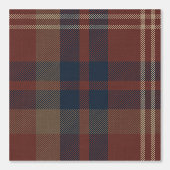 Plaid in Ruby Red and Navy Blue Tapete (Vorderseite)