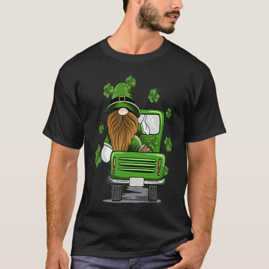 Plaid Leprechaun Monster Truck St Patrick's Day Lu T-Shirt (Vorderseite)