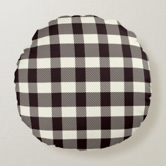 Plaid Pillow Rundes Kissen