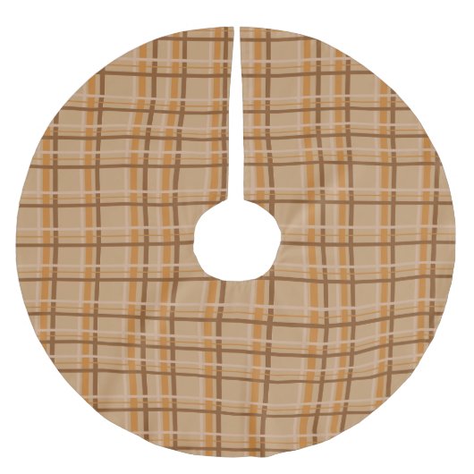 Plaid Polyester Weihnachtsbaumdecke (Vorderseite)