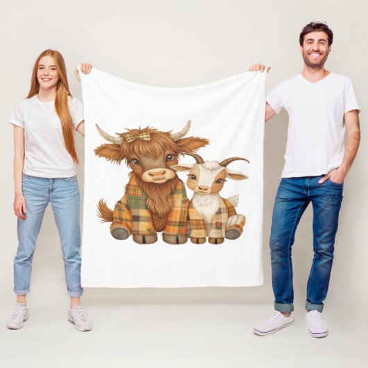 Plaid & Precious Pals Fleecedecke (Beispiel)