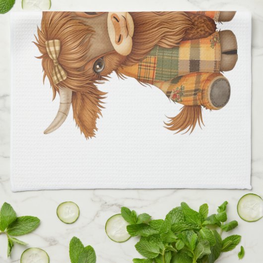 Plaid & Precious Pals Geschirrtuch (Gefaltet)