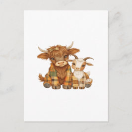Plaid & Precious Pals Postkarte