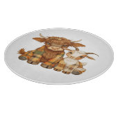 Plaid & Precious Pals Schneidebrett (Ecke)