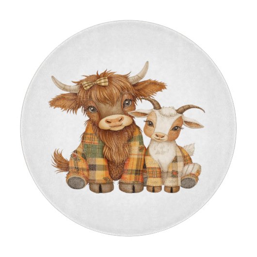 Plaid & Precious Pals Schneidebrett (Vorderseite)