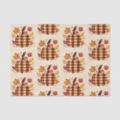 Plaid Pumpkin Blessings Seidenpapier (Vorderseite)