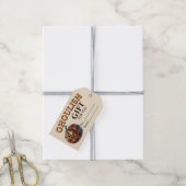 Plaid Pumpkin Halloween Gift Tag Geschenkanhänger (Mit Garn)