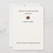 Plaid Pumpkin Halloween Party Invitation Einladung (Rückseite)