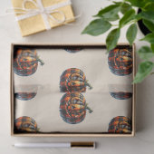 Plaid Pumpkin Halloween Tissue Paper Seidenpapier (Geschenk)