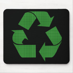 plaid recycle mousepad