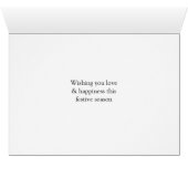 Plaid Red Christmas Trees Pattern Custom Photo (Innenansicht Horizontal (Unten))