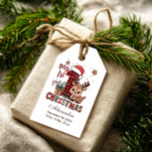 Plaid Reindeer First Christmas Geschenkanhänger