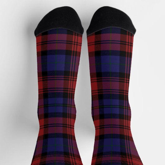 Plaid Rustic Checkered Pattern Tartan Socken (Oben)