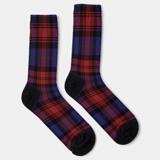 Plaid Rustic Checkered Pattern Tartan Socken (Rechts)