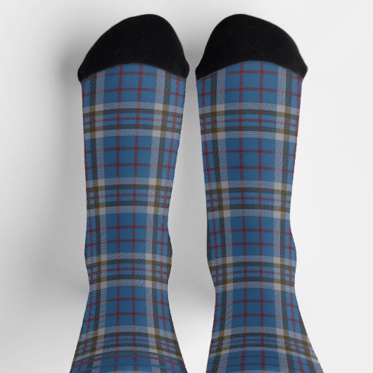 Plaid Rustic Checkered Thompson Tartan Socken (Oben)