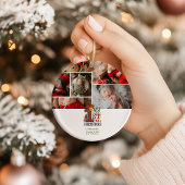 Plaid Rustic First Christmas Ornament