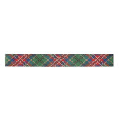 Plaid Rustic Green Red MacCulloch Tartan Satinband (Vorderseite)