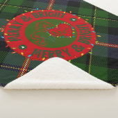 Plaid Sherpa Blanket Merry & Bright Sherpadecke (3/4)