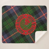 Plaid Sherpa Blanket Merry & Bright Sherpadecke (Vorderseite (Horizontal))