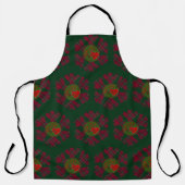 Plaid Snowflake Apron Schürze (Vorderseite)