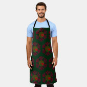 Plaid Snowflake Apron Schürze (Getragen)