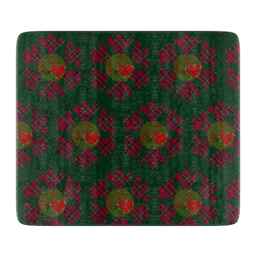 Plaid Snowflake Cutting Boards Schneidebrett (Vorderseite)
