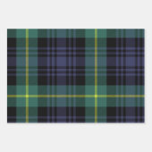 Plaid Stylish Navy Christmas Geschenkpapier Set (Vorderseite 2)