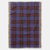  plaid tartan navy blue red  decke (Vorderseite Vertikal)