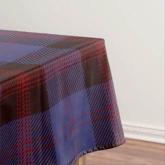  plaid tartan navy blue red  tischdecke