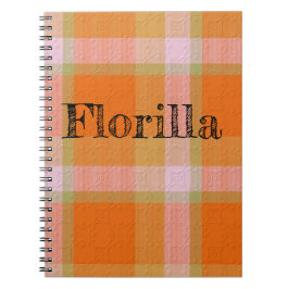 Plaid With Pattern Notebook Notizblock